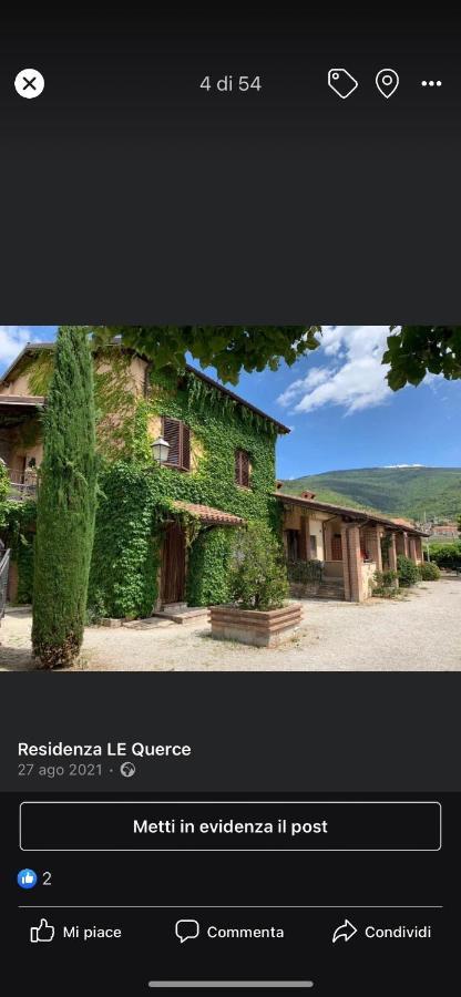 Вілла Residenza Le Querce Bilocale Fossato di Vico Екстер'єр фото